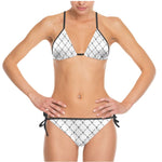 Load image into Gallery viewer, Princess Pattern Bikini White W/ Black