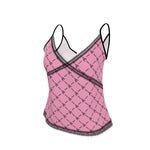 Load image into Gallery viewer, Royal Cami Pink w/ black lace
