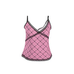 Load image into Gallery viewer, Royal Cami Pink w/ black lace
