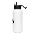 Load image into Gallery viewer, Stainless steel water bottle with a straw lid
