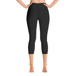 Load image into Gallery viewer, Princess Black Yoga Capri Leggings
