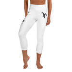 Load image into Gallery viewer, Princess White Yoga Capri Leggings
